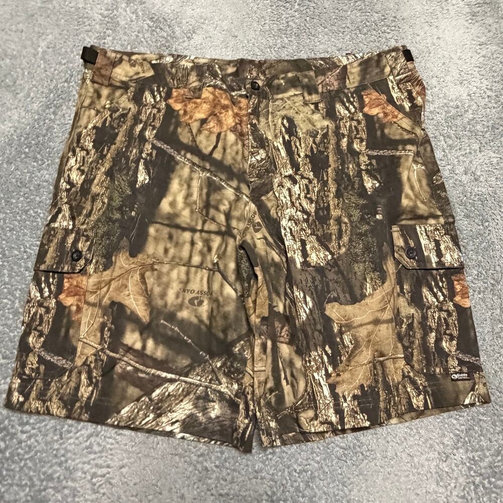 Gander Mountain Guide Series Cargo Shorts Mens XL Camo Tactical Gorpcore Belt